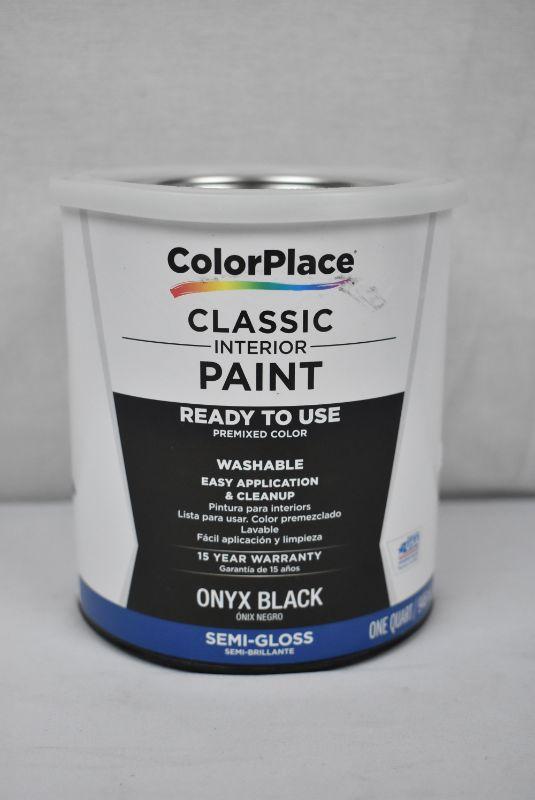 ColorPlace Pre Mixed Ready to Use, Interior Paint, White, Semi-Gloss Finish, 1 Quart ColorPlace Pre Mixed Ready to Use, Interior Paint, White, Semi-Gloss Finish, 1 Quart