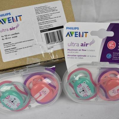 Philips Avent Ultra Air Pacifier, 18+ months, Pink, 4 pack, SCF349/45