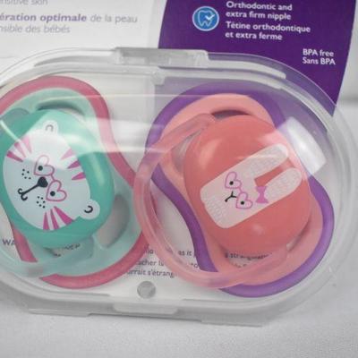 Philips Avent Ultra Air Pacifier, 18+ months, Pink, 4 pack, SCF349/45