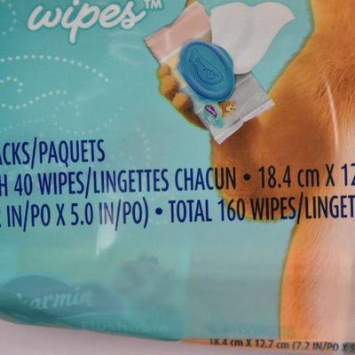 Charmin Flushable Wipes, 4 packs of 40 wipes, 160 wipes total - New
