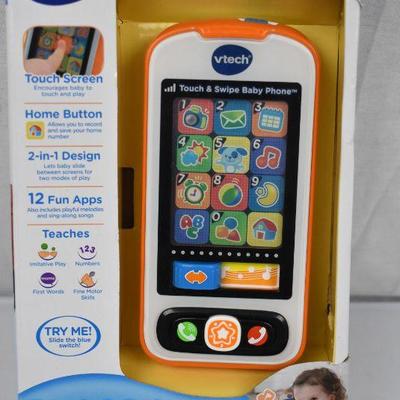 VTech Touch and Swipe Baby Phone - New
