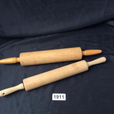 Wooden rolling pins lot 1911
