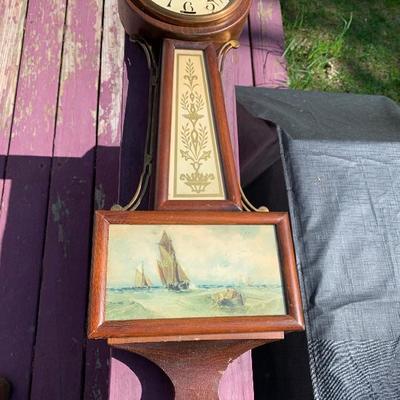 New Haven Clock Co.  Banjo Clock