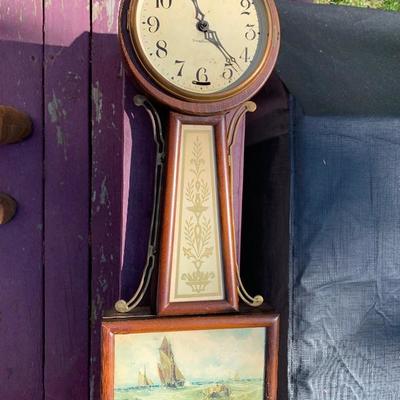New Haven Clock Co.  Banjo Clock