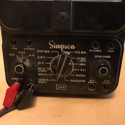 Simpson 260 Volt Ohm Milliammeter