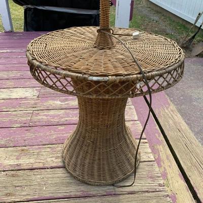 Wicker a Floor Lamp