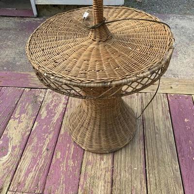 Wicker a Floor Lamp