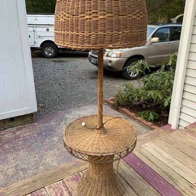 Wicker a Floor Lamp