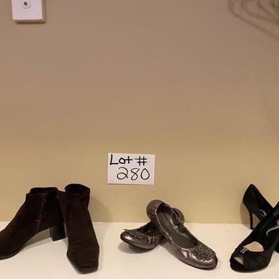 Lot # 280 Lot of Ladies Designer Shoes 