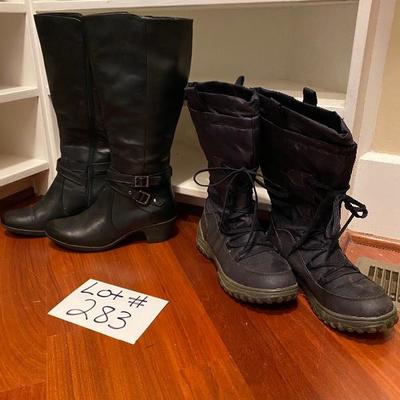Lot #283 Lot of Ladies Boots 