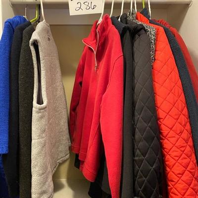 Lot # 286 Lot of Ladies Jackets , sweaters, vests 