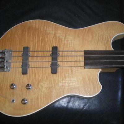Danny Ferrington Custom Made Fretless Bass Guitar
