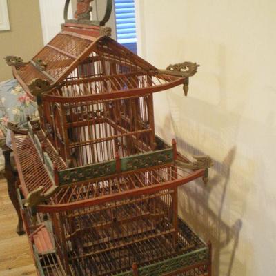 Vintage Asian Inspired Birdcage