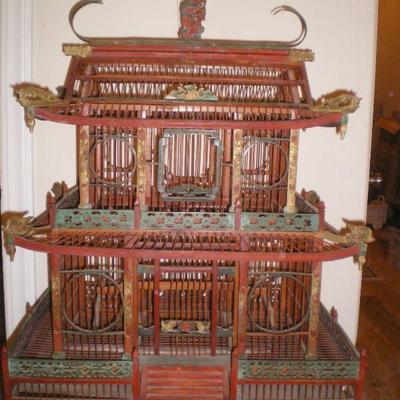 Vintage Asian Inspired Birdcage