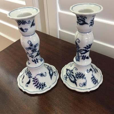 Blue Danube Candlesticks