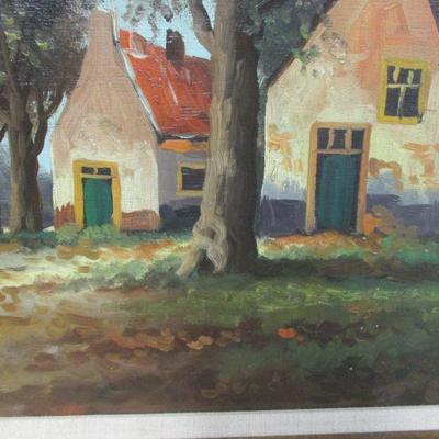 Lot 9 - Painting Of Cottages