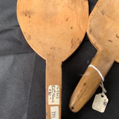 Wooden butter paddles Lot 1996