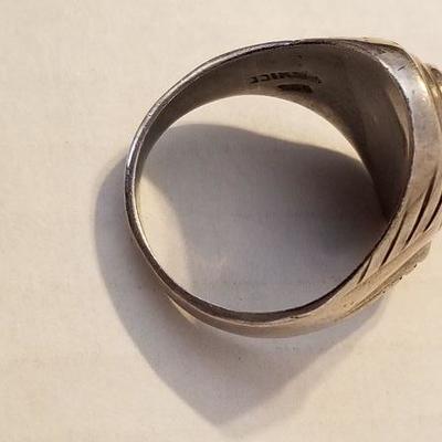 Heavy, Mexican sterling ring