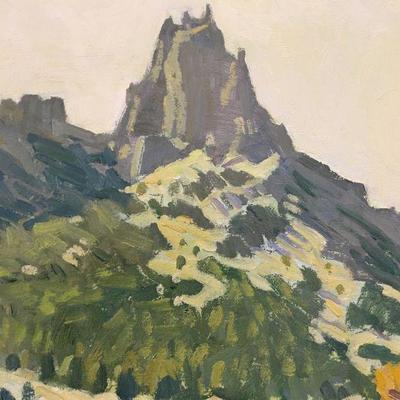 Robert Daughters original oil on canvas painting 1929-2013 Noted & Listed Southwest painter 