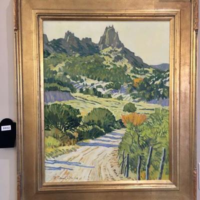 Robert Daughters original oil on canvas painting 1929-2013 Noted & Listed Southwest painter 