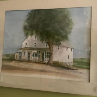 WATERCOLOR OF OLD GENERAL STORE