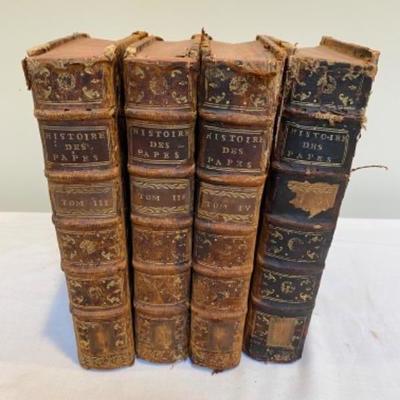 Lot # 200 Lot of Antique Four Volume Histoire Des Papes 