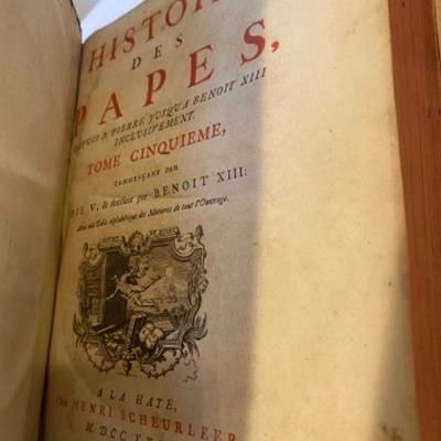 Lot # 200 Lot of Antique Four Volume Histoire Des Papes 