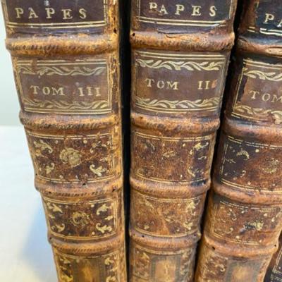 Lot # 200 Lot of Antique Four Volume Histoire Des Papes 