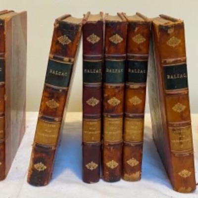Lot # 203 Lot of Antique Books BALZAC in French 