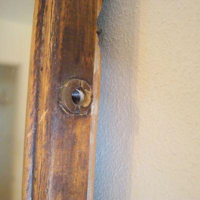 B2 - Wooden Cathedral Style Wall Mirror - 36" tall x 22" wide