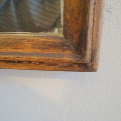 B2 - Wooden Cathedral Style Wall Mirror - 36" tall x 22" wide