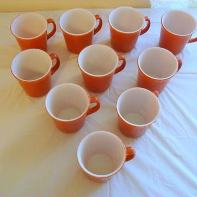 B2 108 - 10 Pc Corning Pyrex Mug Lot 