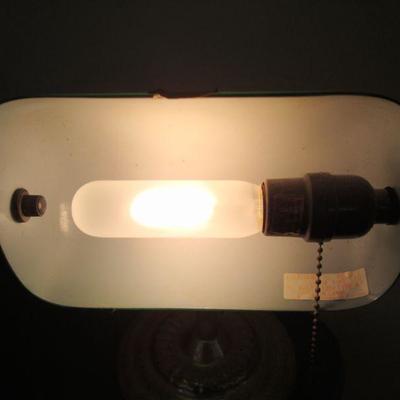 B2 109 - Desk Lamp with Green Glass Shade