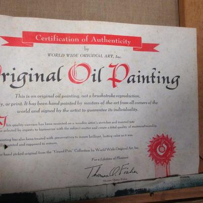 Lot 14 - Original Oil Painting - Cityscape - Artist Signed
