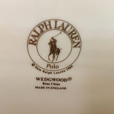 Ralph Lauren Wedgwood Balmoral Hunt china place settings for 8-10 plus a large Polo platter and serving bowl. Item #14