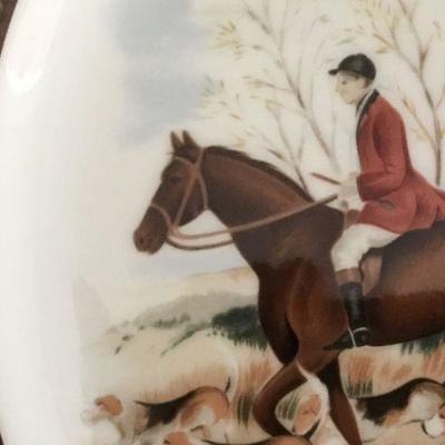 Ralph Lauren Wedgwood Balmoral Hunt china place settings for 8-10 plus a large Polo platter and serving bowl. Item #14