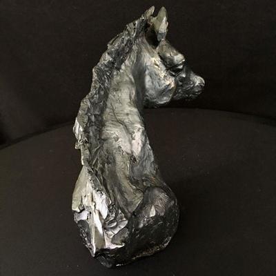 Cast Bronze sculpture of horse colt bust by Santa Fe artist Pearson signed. Item #15