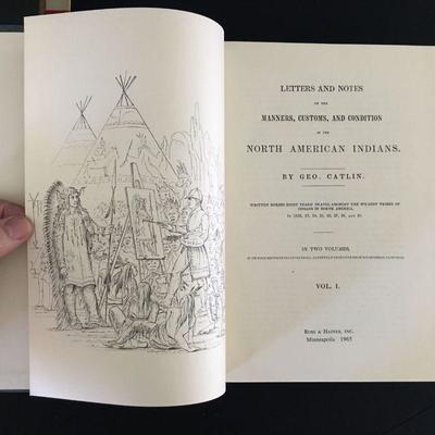 North American Indians 2 Volume books with Sleeve by George Catlin. #16