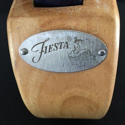 Fiesta Carving Knife Cutlery & Scissor set in wooden block. Item#24