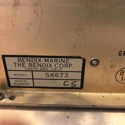 Bendix Skipper 673. Model SK673 Marine Radiotelephone