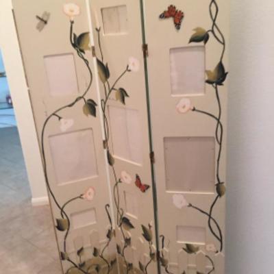 Painted room divider 