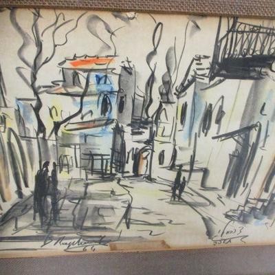 Lot 39 - City Picture Signed by Artist
