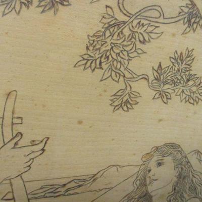 Lot 56 - Wood Etching Picture