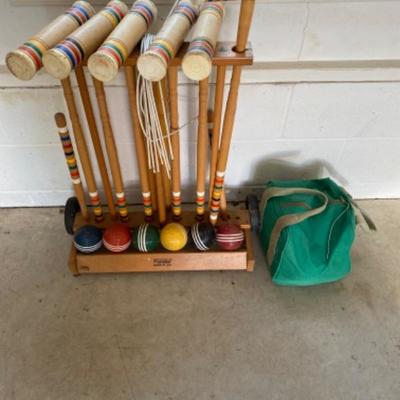 Lot # 238 Croquet & Bocce Set 