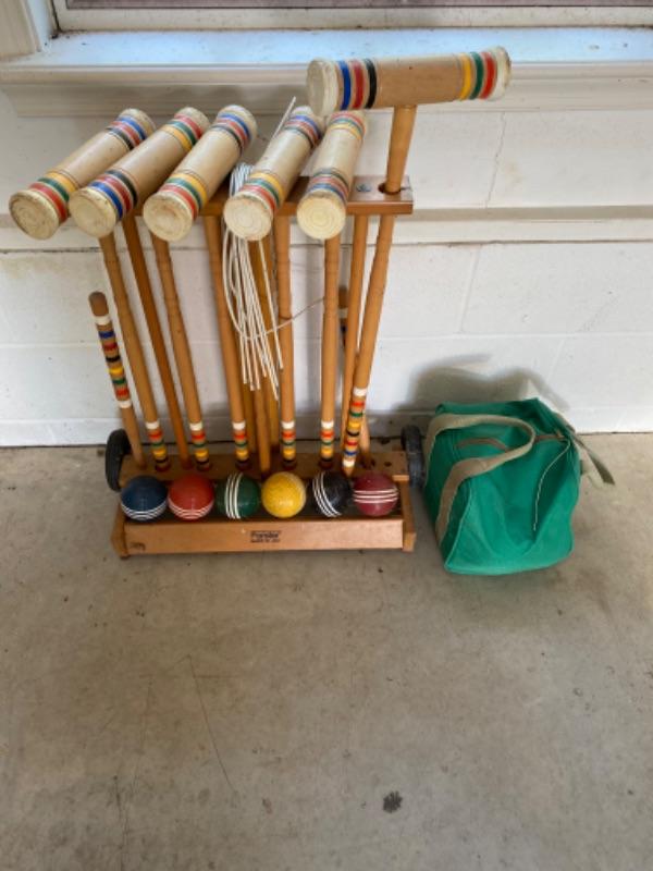 Lot 238 Croquet & Bocce Set