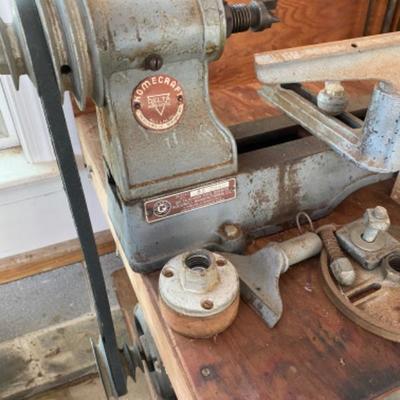Lot # 242 Delta Milwaukee 50â€ Lathe with chisel and cutters 