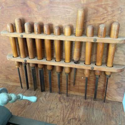 Lot # 242 Delta Milwaukee 50â€ Lathe with chisel and cutters 