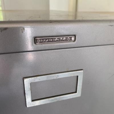 Lot # 246 Pair of Steel Case Filing Cabinet 