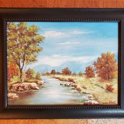 2 Original Oil Landscape Paintings Framed