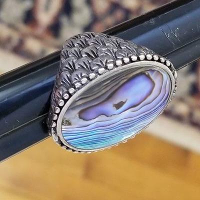 Large Bold Abalone Ring